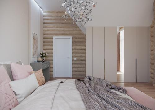 Мастер спальня в деревянном доме. 05