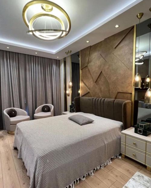 Современный интерьер спальни - это не только красивое и стильное оформление, но и практичное. 02