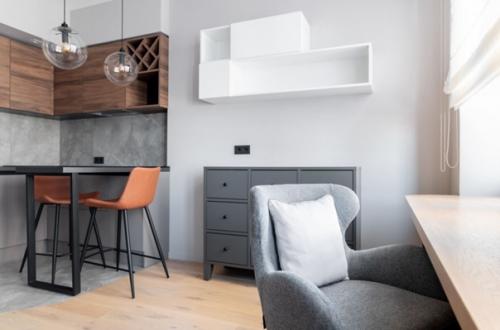 Современный интерьер квартиры - студии площадью всего 29 кв. 02