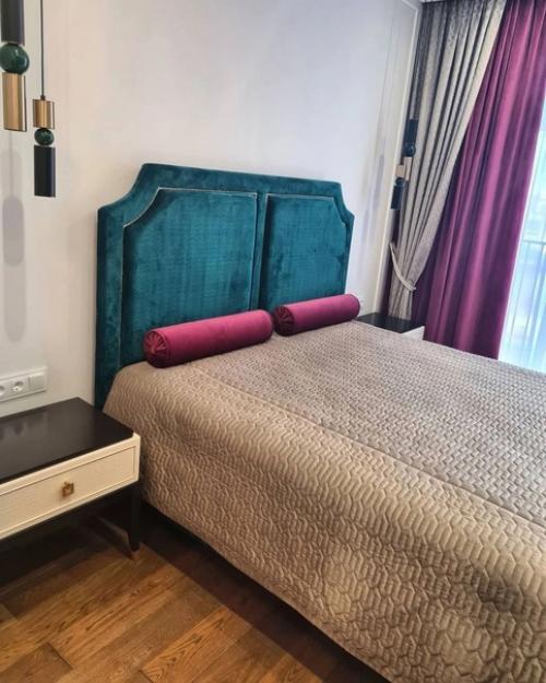 Наша смелая и сочная спальня после капитального ремонта по дизайн - проекту. 01