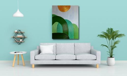 Абстрактная текстурная интерьерная картина. 01