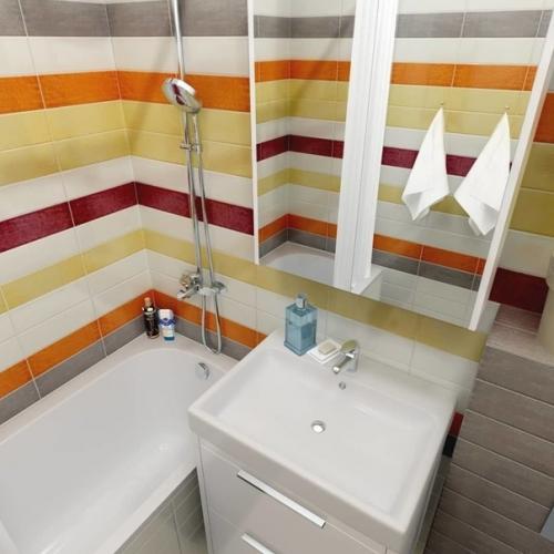 Яркий санузел в хрущевке. 01