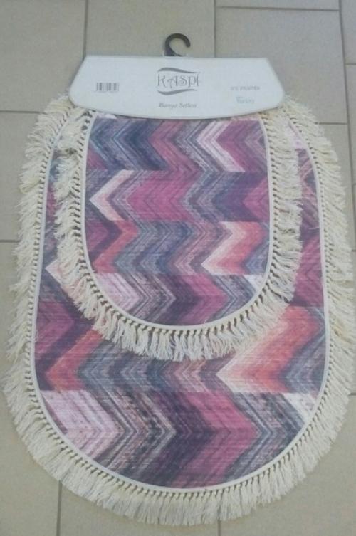 Новинка!  Набор из 2-х оригинальных, безворсовых ковриков с печатным рисунком. 08