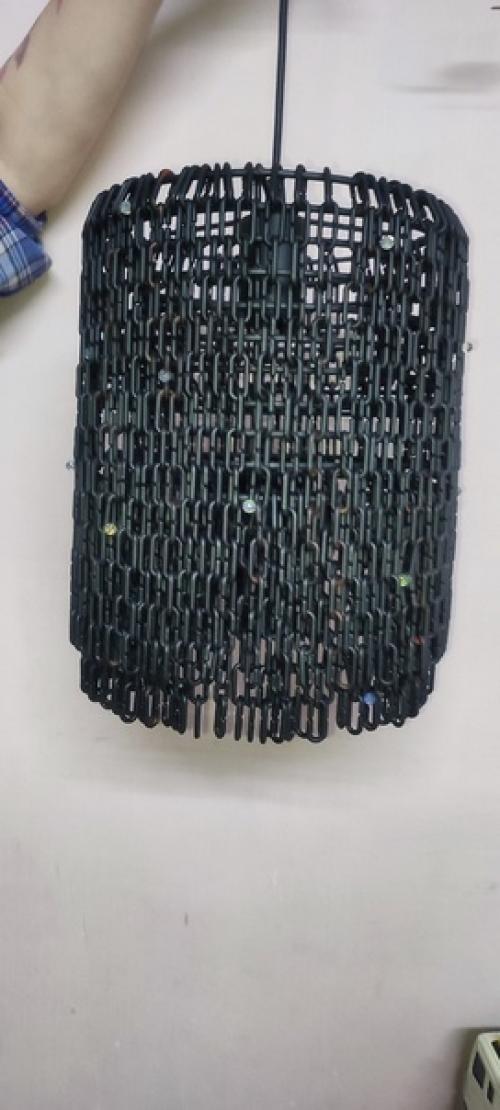 Хочу поделиться идеей создания люстры в прихожую. 03