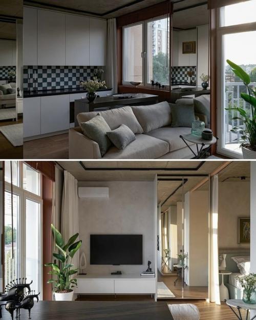 Элегантный интерьер небольшой квартиры в Сочи. 05