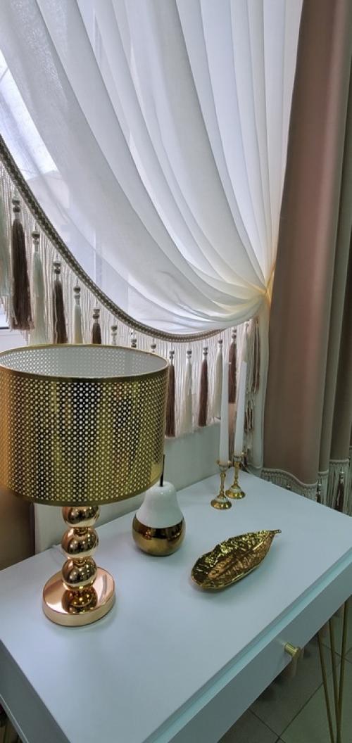 * Готовый комплект штор с декоративной бахромой *. 01