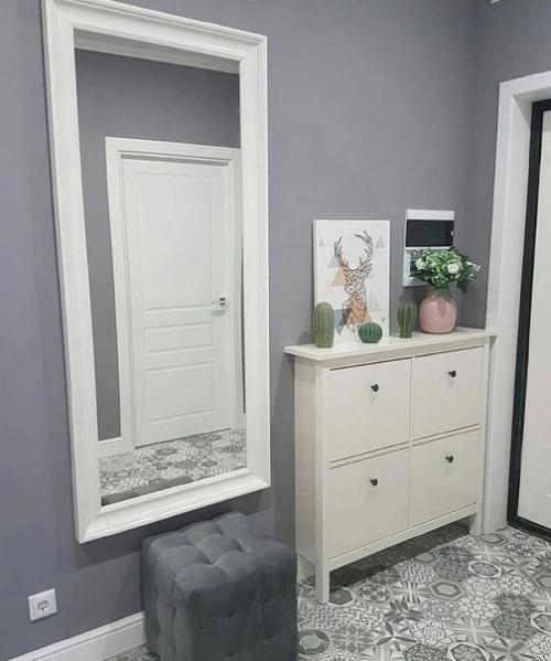 Ремонт прихожей от подписчиков давно мечтали перекрасить стены в серый матовый цвет. 02