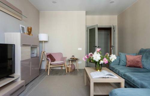 Кухня и гостиная в трёшке. 02