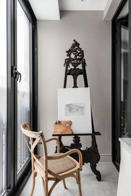 Реализованный интерьер квартиры, площадью 45 кв. 04