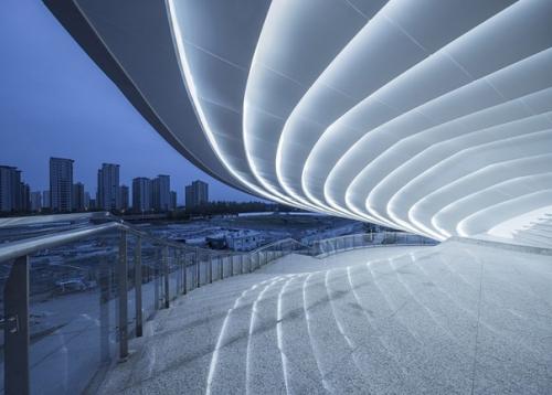 По спирали: культурный центр в виде катушки в Китае. 03