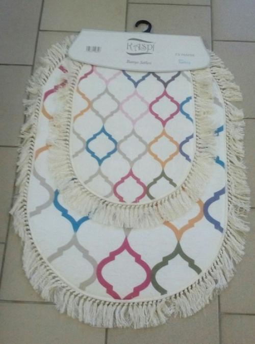 Новинка!  Набор из 2-х оригинальных, безворсовых ковриков с печатным рисунком. 04