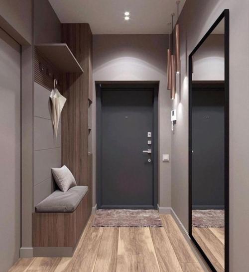 Минималистичное оформление. Интерьера прихожей. 01