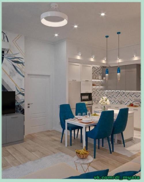 Просторная кухня - гостиная. 02