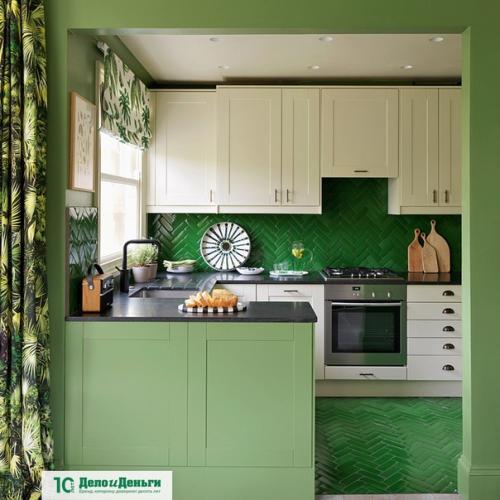 Уютный_дом.  Цвет свежей листвы, глубокий изумрудный, хаки - существует столько красивейших оттенков зеленого! 01