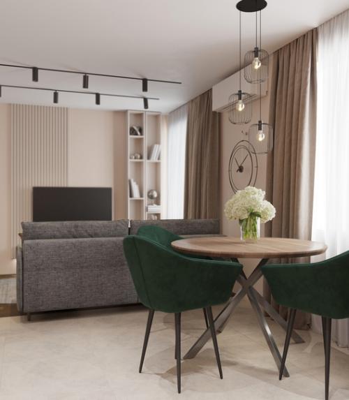 Кухня - гостиная по ул. эрвье, 21 кв. 01