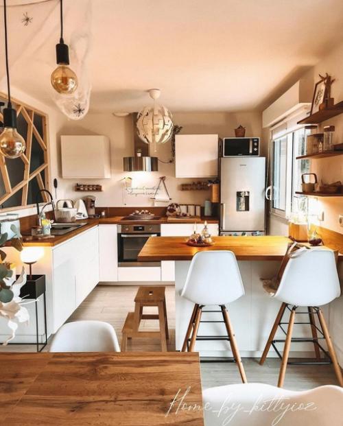 Красивая кухня. Светлая и уютная. 02