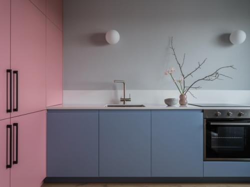 Нежный интерьер 1-комнатной квартиры 33 м 2 в Москве.