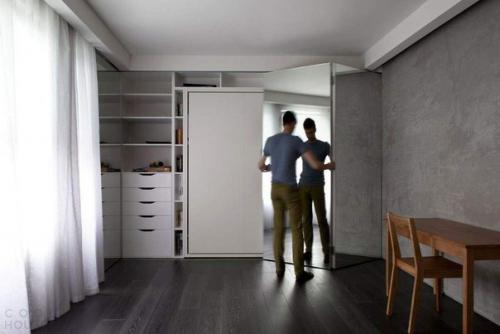 Аскетичный интерьер для молодого художника. 05