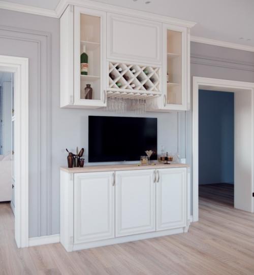 Двумя постами ранее, показывал вам гостиную в стиле американской классике, а тут у нас кухня с уютной обеденной зоной. 06