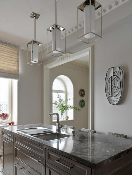 Современная классика в московской квартире собранной из двух Сталинок, общей площадью 130 кв. 07