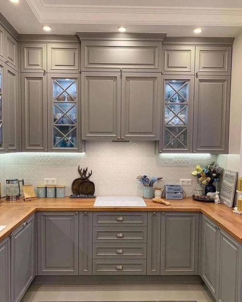 Красивая кухня. В нежных тонах. 02