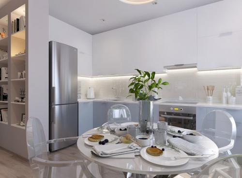 Пара ракурсов из одного проекта однокомнатной квартиры. 04