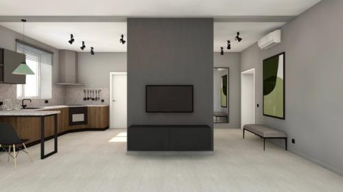 Свежий проект первого этажа загородного дома в Подмосковье, виноградово. 02