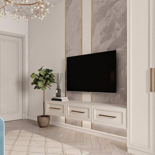 Очень приятная и светлая гостиная. 01