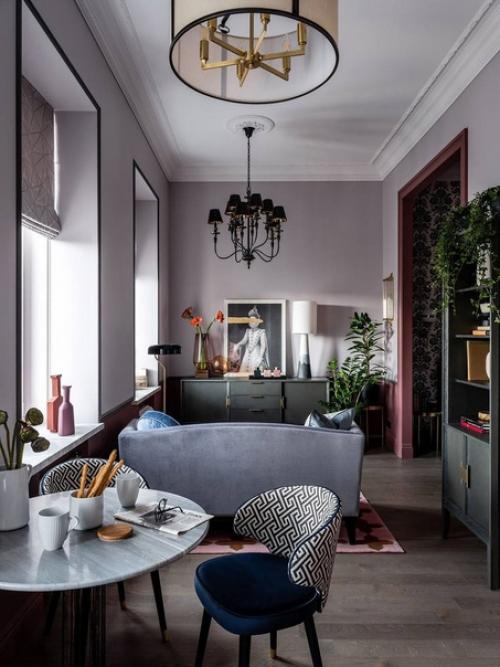 Маленькая квартира в красочной гамме в старом доходном доме в Москве (37 кв. 04