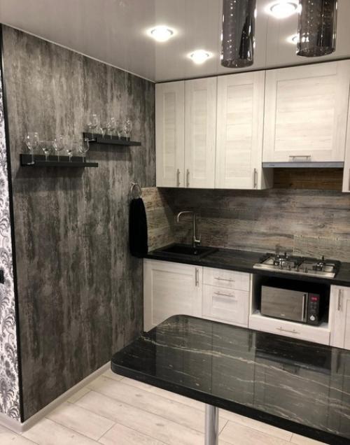 Капитальный ремонт с присоединением кухни к гостиной. 05