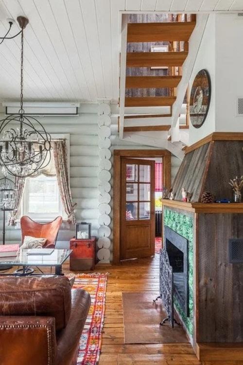 Дом под Рузой с деревенской кухней: интерьер дома в гармонии Прованса и русской старины. 09