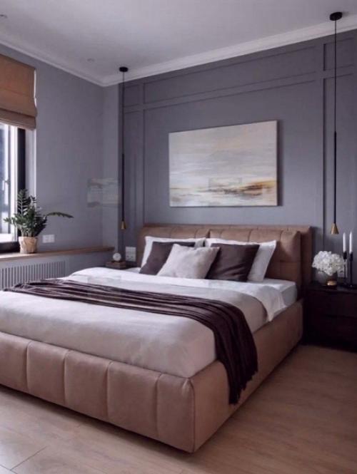 Стильная и современная спальня - это идеальный вариант для тех, кто не любит скучных и однообразных интерьеров. 02