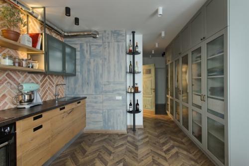 Кухня - гостиная и полноценное спальное место с легким зонированием. 03