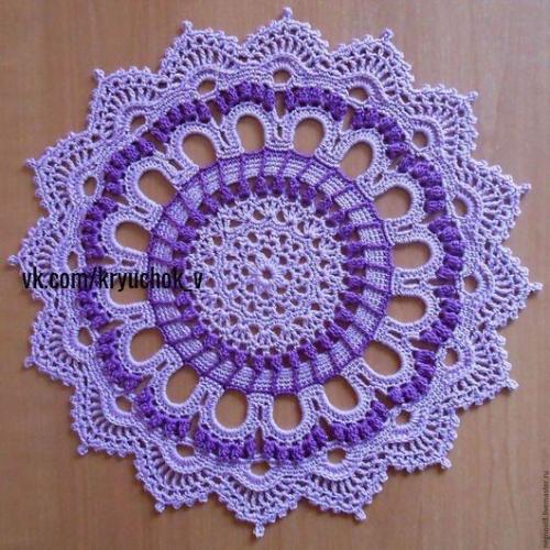 Описание вязания салфетки. 06