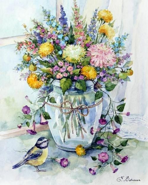 Вышивка в ИТЕРЬЕРАХ стиля Прованс. 01