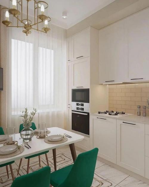 Уютная кухня. В приятном сочетании цветов. 02