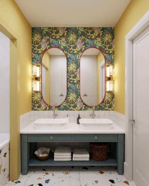 Особенная квартира для семьи с детьми, в которой много цвета. 05