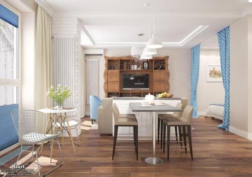 Дизайн квартиры - студии 46 кв. 02 Дизайн квартиры - студии 46 кв. 02