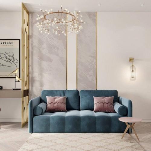 Очень приятная и светлая гостиная. 04