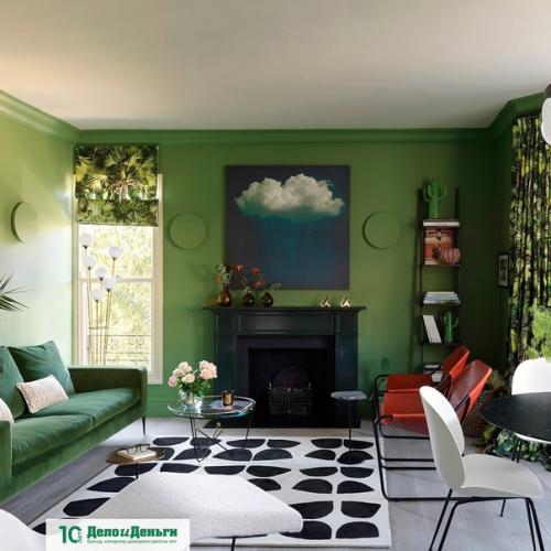 Уютный_дом.  Цвет свежей листвы, глубокий изумрудный, хаки - существует столько красивейших оттенков зеленого! 02