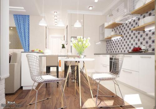 Дизайн квартиры - студии 46 кв. 05 Дизайн квартиры - студии 46 кв. 05