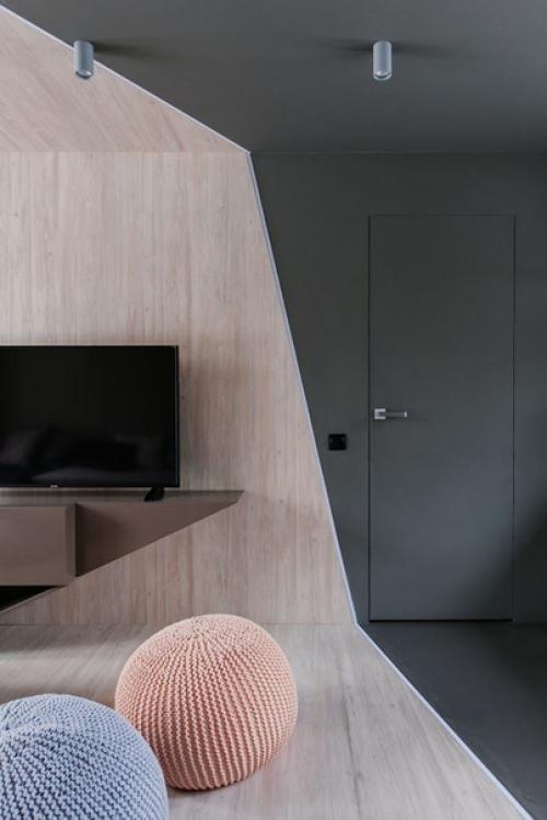 Асимметричная гостиная площадью 20 кв. 05