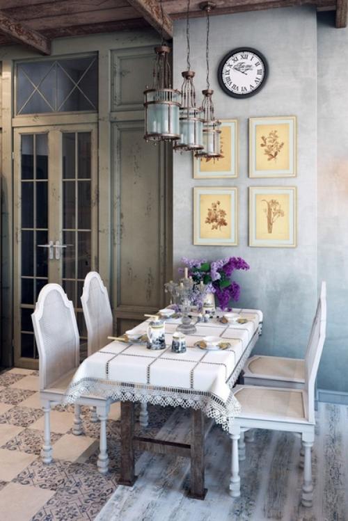 Вышивка в ИТЕРЬЕРАХ стиля Прованс. 04