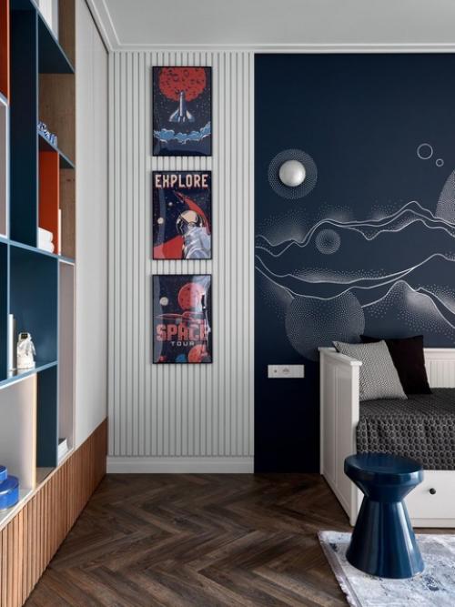 Реализованный интерьер квартиры, площадью 128 кв. 05