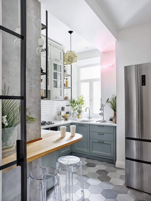 Эклектика в смешении парижского стиля, нотки Скандинавии и немного экзотики: квартира в Москве. 03