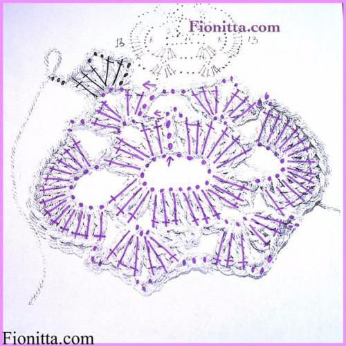 Декоративные салфетки - клубнички крючком. 02