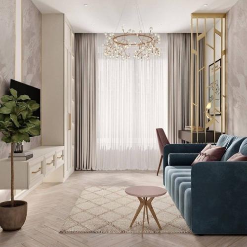 Очень приятная и светлая гостиная. 03