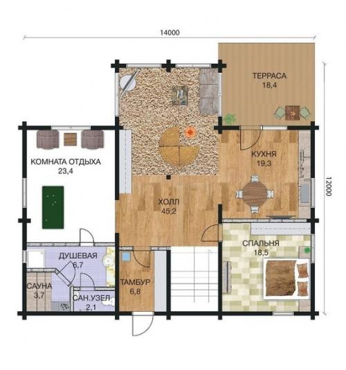 Построили себе отличный просто дом! 03