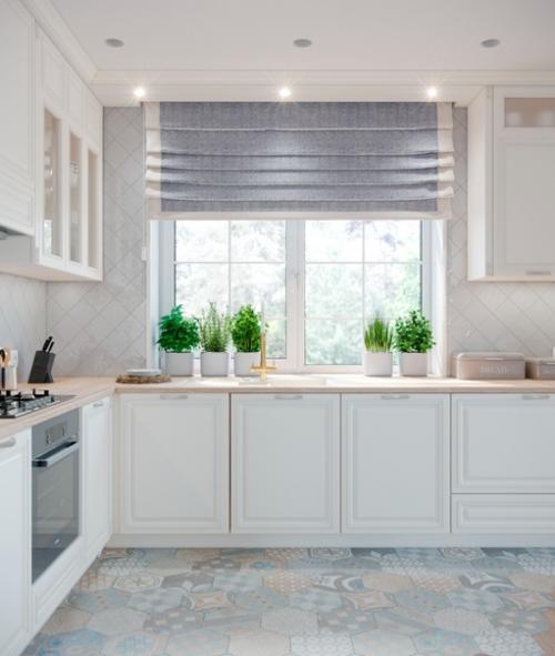 Двумя постами ранее, показывал вам гостиную в стиле американской классике, а тут у нас кухня с уютной обеденной зоной. 03