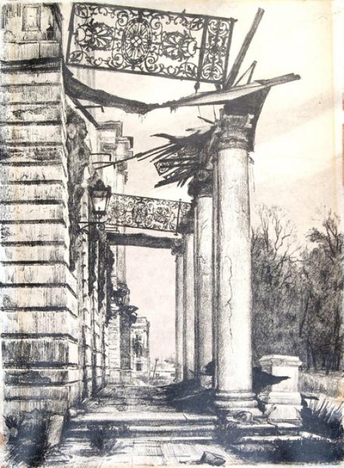 Руины на БУМАГЕ. В фондах нашего музея хранятся 33 листа - важный художественный документ царскосельской истории. 03